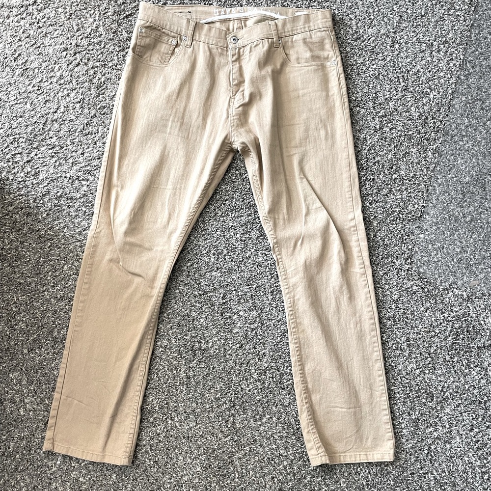 Men’s Hawk’s Bay stretch Khakis 38w 32L